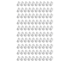 100Pcs 20mm x 20mm 90 Degree Shelf Support Corner Brace Angle Bracket