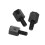1000X Motherboard Nylon Hex Standoff Threaded Spacer M3 Thread 6+6mm Black 7