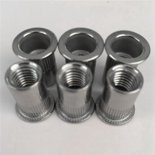 90Pcs M8 Rivet Nuts Stainless Steel Threaded Rivet Insert Nuts M8-1.25mm 2