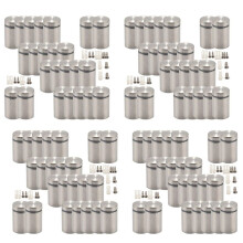 96Pcs 3/4 x 1 Inch Sign Holders Standoff Screws Wall Standoff Holders Screws Mount Hardware Advertising Glass Acrylic