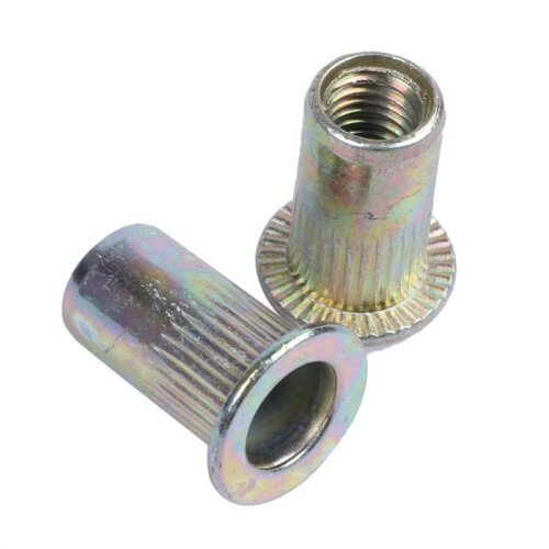 80Pcs Flat  Metric Steel M5 Blind Insert Rivet Nut 2
