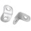 100Pcs 20mm x 20mm 90 Degree Shelf Support Corner Brace Angle Bracket 3