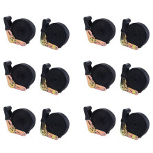 12 Pack 20 FT Ratchet Tie Downs Straps 6M X25mm Endless Ratchet Strap Heavy Duty Cam Buckles Strap for Motorcycles,Car
