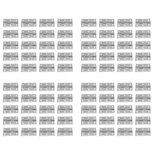 2.5 Inches Long 6 Mounting Holes Stainless Steel Butt Hinges 80 Pcs (Pack of 80)