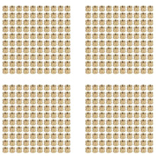 M3 x 3mm Female Thread Brass Knurled Threaded Insert Embedment Nuts 400PCS
