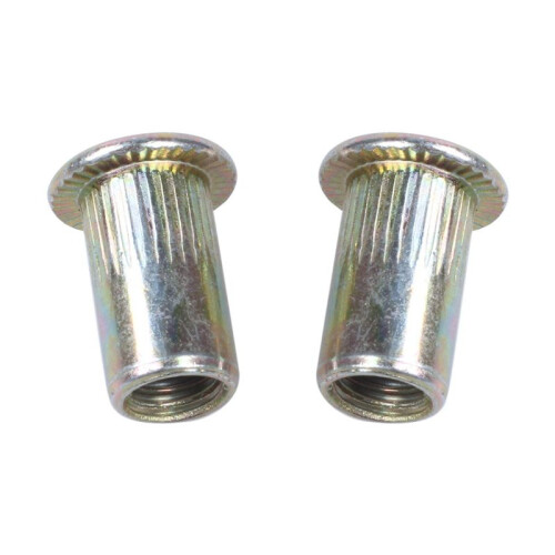 100Pcs Flat  Metric Steel M5 Blind Insert Rivet Nut 2
