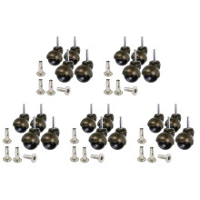20 Pack 2 Inch Caster Stem Caster Wheel with Sockets,Vintage Antique Swivel Caster for Furniture,Sofa,Chair,Cabinet