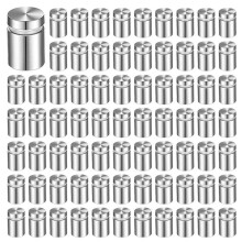 500 Pack Sign Standoff Screws Advertising Screws Stainless Steel Wall Standoff Mounts Glass Acrylic Nail (1/2 x 1 Inch)