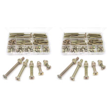 Baby Bed Screws Bolts Kit,Hex Drive Socket Cap Bolts Nuts Assortment Kit,for Crib Cot Chairs,M6 200Pcs