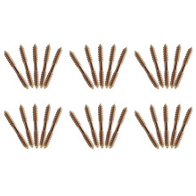 M8 30Pcs de Vis de Fixation de Bois À Bois À Bout Double en Bois À 70 mm x 70 mm