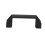 10X Black 90 mm 8.9 cm Hole Spacing Plastic Cabinet Drawer Pull Handle 2