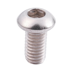M6X12mm Stainless Steel Hex Socket Button  Screws 250 Pcs