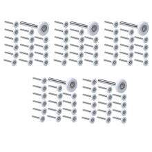 60 Pack 2 Inch Garagedeur Rollen, 6200ZZ Lager Nylon Garagedeur Roller, voor Residentiële en Commerciële Garagedeuren