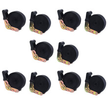 10 Pack 20 FT Ratchet Tie Downs Straps 6M X25mm Endless Ratchet Strap Heavy Duty Cam Buckles Strap for Motorcycles,Car