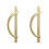 4Pcs Gold Cabinet Pulls Drawer Pulls Half Moon Shape Cabinet Pulls Drawer Dresser Handles Kitchen Cupboard Handles A 2