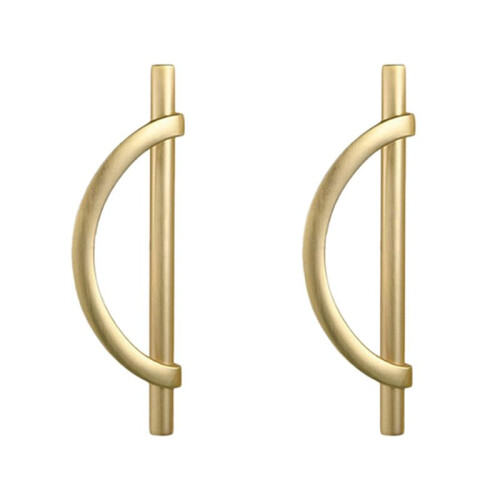 4Pcs Gold Cabinet Pulls Drawer Pulls Half Moon Shape Cabinet Pulls Drawer Dresser Handles Kitchen Cupboard Handles A 1