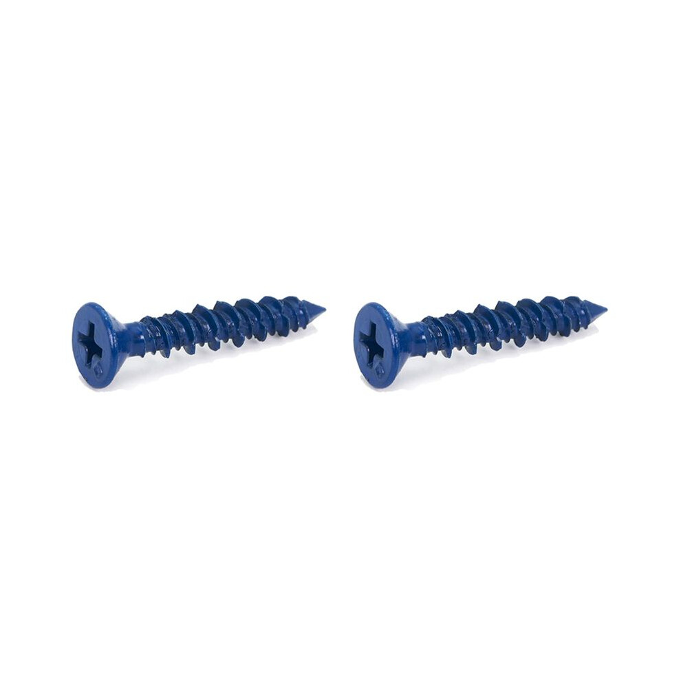 200Pcs 3/16 X 1-1/4In Flat Phillips Concrete Diamond Point Screw Anchor For Anchoring To Masonry 6032337762461