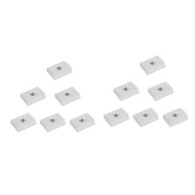 12 Pcs T-Slot Nuts, M6 T-Rail Sliding Nuts, Aluminum Slot Nuts, Track Sliding Nuts,Furniture Slot Nuts