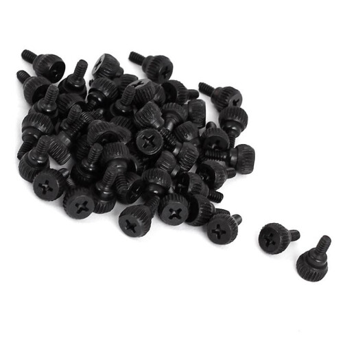 PC Computer Case Thumbscrews M3.5 Thumb Screws Black 200 Pcs 1