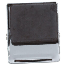 5X Silver Tone Spring Loaded Memo Ticket Magnetic Fridge Wall Clip
