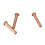 500 Pcs 5/64Inch x 25/64Inch Round  Copper Solid Rivets Fasteners 8