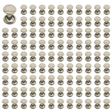 400pcs DIY Rivet Rivet Rivet Metal Board - Silver
