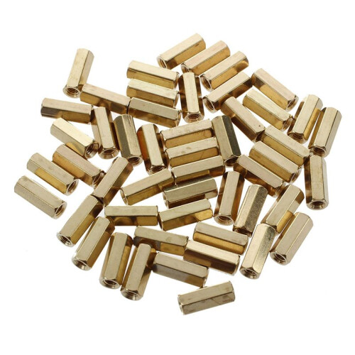 12mm Long Metal Hexagonal M3 Female Thread PCB Standoff Spacers 300 Pcs 1