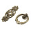 40Pcs Vintage Kitchen Cabinet Cupboard Dresser Door Drawer Ring Pull Handles Knobs (Antique Brass) 7