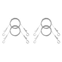 4 St Justerbar BildhäNgande TråDsats - Kraftig HåRdvara, 1M X1,5 mm Kablar i Rostfritt StåL HäNgande Rep
