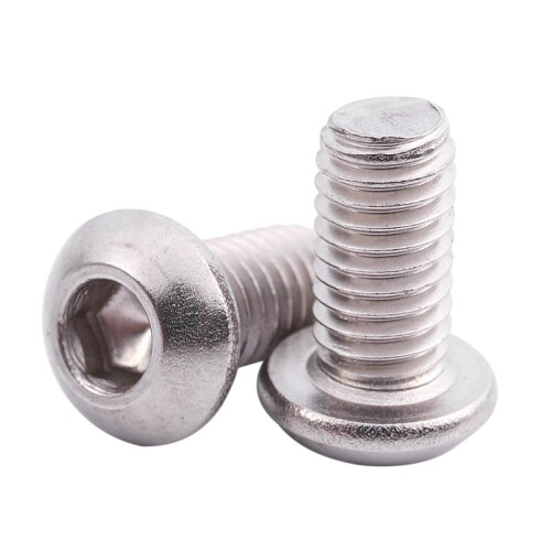 M6X12mm Stainless Steel Hex Socket Button  Screws 250 Pcs 2