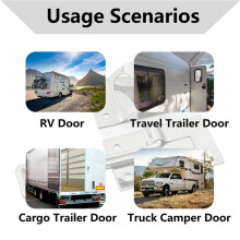 10Pcs 4 Inch Stainless Steel T-Style Door Holder Entry Door Cargo Trailer for RV Trailer Exterior Door Hold Hook
