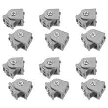 12 Pcs Aluminum Alloy Pivot Joint for Aluminum Extrusion Profile 2020 Series Flexible Pivot Joint 2020 Aluminum Profile