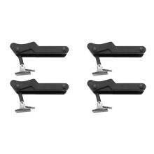 4 Pcs Porta FlexíVel Trava de Trava Trava de SubstituiçãO de 3,8 Polegada Borracha Macia Preto Over-Center C7-10