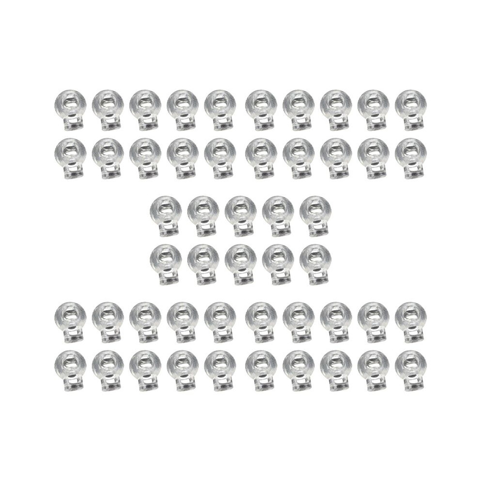 Plastic Toggle Spring Stop Single Hole String Cord Locks 50 Pcs 6033381100865