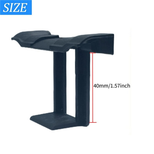 40PCS Photovoltaic Panel Drainage Buckle Surface Plate Solar Panel Water Drain Clip for Solar Panel Draining Black 40mm 1