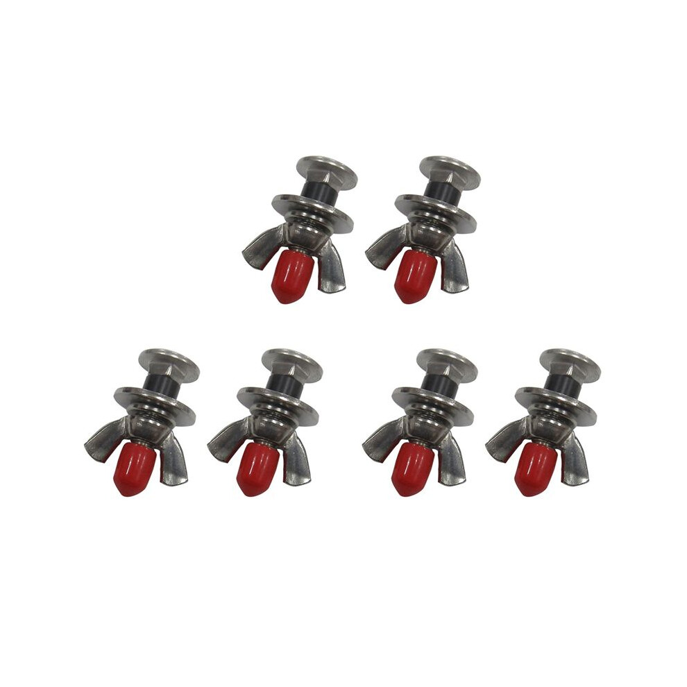 6Pcs 316 Stainless Steel Diving Screws Butterfly Backplate Wing Nuts For Underwater Scuba Diving Bcd Accessories 4713401839945