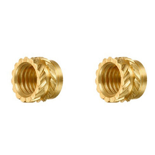 2000Pcs M3 Thread Knurled Brass Threaded Heat Set Heat Resistant Insert Embedment Nut,M3X5X4,for 3D Printer Voron 2.4 2
