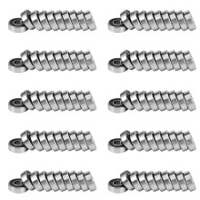 698-2RS Deep Bearing Double Sealed 8Mm X 19Mm X 6Mm Carbon Steel Bearings (Pack of 100)