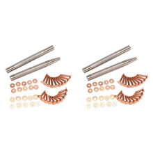 Paquet de 40 Rivets et Bavures en Cuivre (14 mm et 19 Mm) avec 2 Outils de Rivet Poinçonnage pour Ceintures, Sacs, Colliers, Fabrication Du Cuir