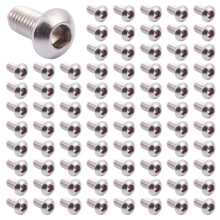 M6x12mm Stainless Steel Hex Socket Button  Screws 500 Pcs