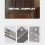 Charniere de Porte et de Placard Rectangle Pliant 1.5 Pouces 80 Pieces 6