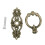 40Pcs Vintage Kitchen Cabinet Cupboard Dresser Door Drawer Ring Pull Handles Knobs (Antique Brass) 8