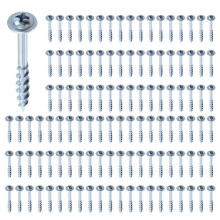 200Pcs Woodworking 32mm Pocket Hole Screws PH2 Driver Self-Tapping Screw for Pocket Hole Jig