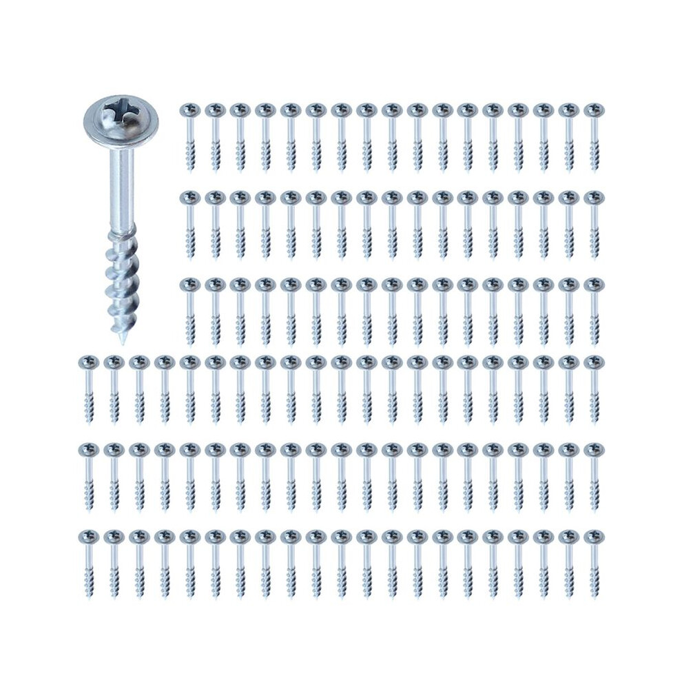 200Pcs Woodworking 32Mm Pocket Hole Screws Ph2 Driver Self-Tapping Screw For Pocket Hole Jig 6031149233435