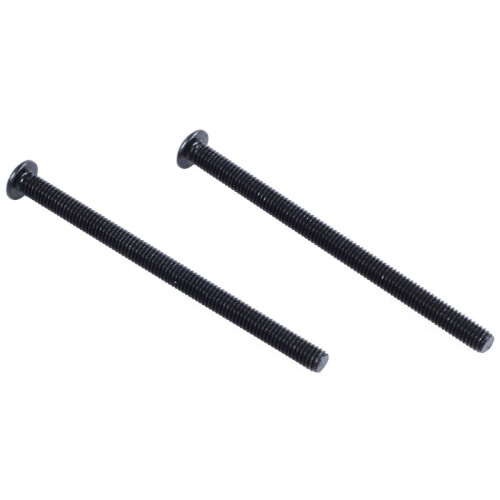 M3 X 45mm Alloy Steel Hex Socket Button  Screws Black 120 Pcs 2