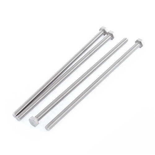 M6 X 150mm Fully Threaded Stainless Steel Hex  Screw Bolt 40 Pcs 1