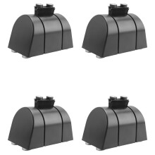 4X 16,4 Fuß Magnetische Wandhalterung mit Einziehbarem GüRtel, Massenkontroll-Wandbarriere, Fester Sicherheitsgurt mit ABS-GehäUse