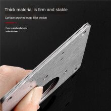 36 Pcs Cabinet Hinge Repair Plate Kit with Screws, Stainless Steel Concealed Cupboard Door Hinge Repair Brackets