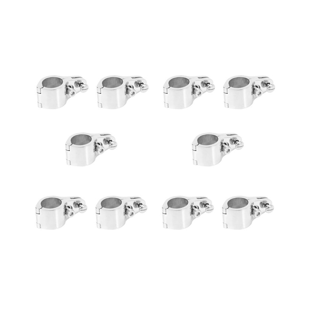 10X 25Mm Fitting Boat Bimini Top Hinged Jaw Slide Marine Hardware 316 Stainless Steel With 2 Screws Easy Install 6032950627628