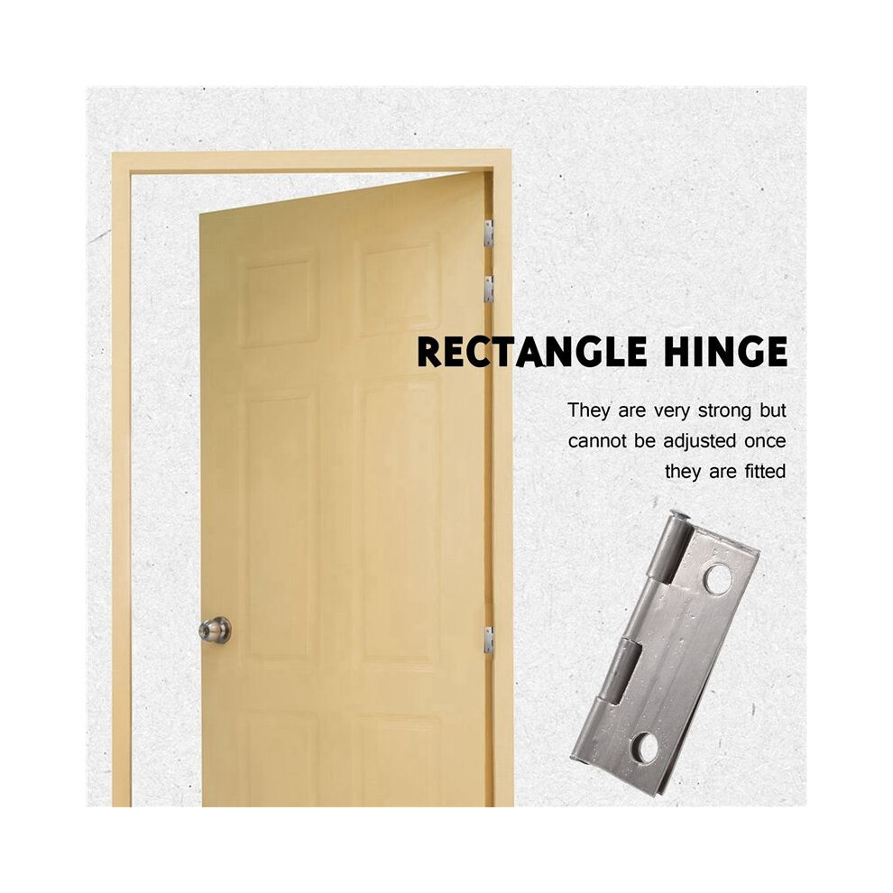 Rectangle Folding Closet Cabinet Door Hinge Hardware 1.5Inch 80 Pcs 6032112150605